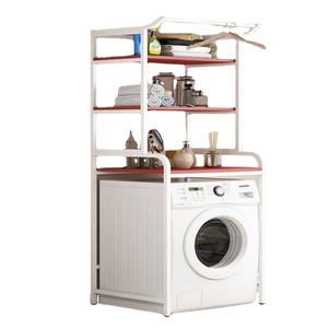 Estante de almacenamiento moderno para <span class=keywords><strong>lavadora</strong></span> Estante de almacenamiento de piso a piso sobre el gabinete del inodoro - Product Image 3