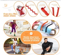 Lacets élastiques pour enfants et adultes, 1 paire, lacets de chaussures élastiques torsadés et bouclés en spirale sans cravate