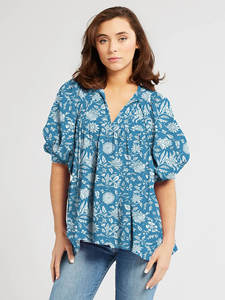 Camicia di <span class=keywords><strong>viscosa</strong></span> top estive mezze maniche isole polinesiane camicetta stampa personalizzata per le donne Casual all'ingrosso - Product Image 4