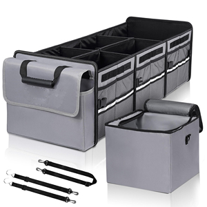 Grand organisateur <span class=keywords><strong>de</strong></span> <span class=keywords><strong>coffre</strong></span> avec <span class=keywords><strong>sac</strong></span> isotherme Organisateur pliable personnalisé <span class=keywords><strong>pour</strong></span> boîte <span class=keywords><strong>de</strong></span> <span class=keywords><strong>rangement</strong></span> <span class=keywords><strong>de</strong></span> siège arrière <span class=keywords><strong>de</strong></span> SUV - Product Image 1