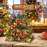 Kit de maison miniature, Kit de maison de poupée, Kit miniature, Kit de construction de mini maison bricolage pour adulte, aventure en forêt