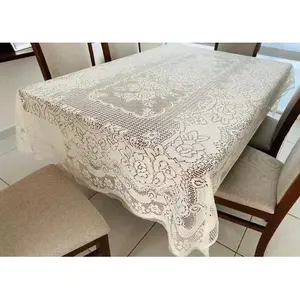 Surtido de Manteles Rectangulares de Encaje, Paquete de 10, Patrón Geométrico Clásico, Mantelería Reutilizable - Product Image 4