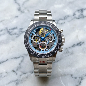 <span class=keywords><strong>Montre</strong></span> squelette de luxe en fibre de carbone avec cristal saphir, <span class=keywords><strong>mécanisme</strong></span> lumineux, 40 mm, étanche 30 bars, acier 904L, mouvement <span class=keywords><strong>ETA</strong></span> 4801, mode de luxe - Product Image 1