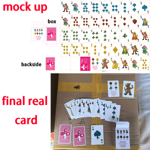 Prix d'usine Jeu de cartes à jouer personnalisé Thème Marionnettes chinoises avec 4 cartes de reportage Jeux de cartes Noir - Product Image 2