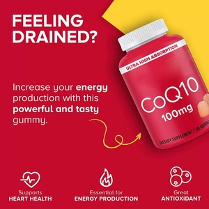 心脑血管辅酶Q10软糖 羟基泛醌Coq10生育补充剂 Omg Complément Alimentaire Coenzyme Q10 中国 - Product Image 4