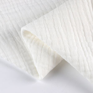 100% <span class=keywords><strong>cotone</strong></span> brasiliano <span class=keywords><strong>cotone</strong></span> organico tessuto organico GOTS certificata doppia garza per la realizzazione di vestiti di stoffa per bambini coperte - Product Image 2