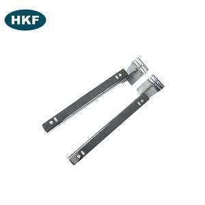 Support de tablette en <span class=keywords><strong>verre</strong></span> à rainures pour présentoir métallique ou utilisation sur <span class=keywords><strong>colonne</strong></span> en acier robuste avec finition chromée droite - Product Image 5