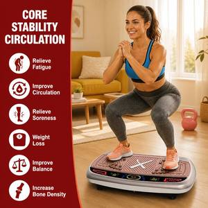 Masseur corporel complet, plaque <span class=keywords><strong>vibrante</strong></span> <span class=keywords><strong>oscillante</strong></span> lymphatique pour la maison, la salle de sport et l'exercice physique - Product Image 1