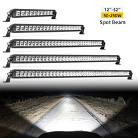 Barre lumineuse LED Slim Spot pour toit de voiture, 12, 22, 32, 42, 52 pouces, pour tout-terrain, 4x4, camion, 4WD, SUV