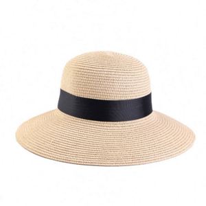 Wholesale Women Wide Brim Bucket Caps with Tie <b>Straw</b> Breathable Summer Boater <b>Hats</b> 3D Embroidery Travel Outdoor Sunshade - Product Image 6