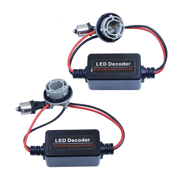 T20 1156 1157 Canbus Resistor Cable S25 BA15S 7440 W21W P21W PY21W Decoder Error Canceller No Flickering 2Pcs/lot