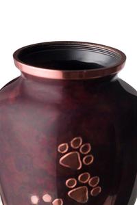 Pet Cremation <b>Urn</b> Paw Print Design for Dog and <b>Cat</b> Ashes Brass Memorial <b>Urn</b> Decorative Animal Keepsake Burial Container - Product Image 3