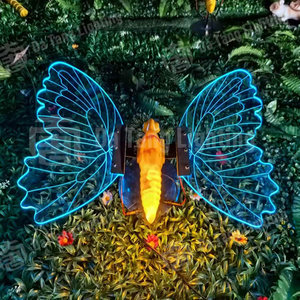 New Arrival Dynamic 3D LED <b>Butterfly</b> Wing <b>Lights</b> for Garden Scenic Decoration Christmas and Wedding Outdoor Display - Product Image 6