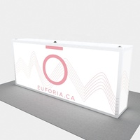 Compteur LED d'assemblage portable USB sans cadre en aluminium modulaire personnalisé de 8 pieds