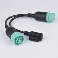 Câble d'extension OBD Linkyou DT J1939 9 broches mâle/femelle en Y, conducteur en cuivre pur, 12V/24V, pour suivi GPS ELD