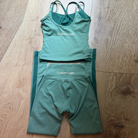 Débardeur de sport double couche léger de haute qualité avec logo personnalisé, débardeurs de fitness compressifs plus doux pour femmes avec soutien-gorge intégré