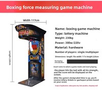 Machine de jeu d'arcade de boxe à monnayeur en métal avec fonctions de frappe et de poussée - Soulagement du stress et personnalisation OEM
