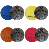 Disques de polissage diamantés ronds de 4 pouces à liaison résineuse, lot de 50 # -3000 #   Polissage des sols en béton OEM avec garantie de 3 ans