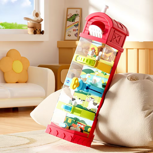 Gioco Educativo Montessori 5-in-1 da Viaggio per Bambini, Gioco di Abilità Motorie con Labirinto e Cascata di Uova, Giocattolo Sensoriale Interattivo - Product Image 2