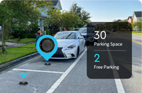 Détecteur de voiture durable, précis, étanche IP68, radar micro-ondes, GPS, LoRa, capteur de parking