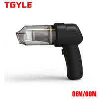 Aspirateur portatif sans fil noir en ABS, mini-dustbuster pour véhicules et usage domestique