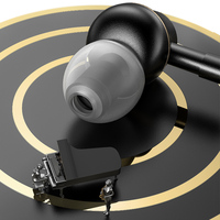 USAMS Earphone Usb C, Earbud Berkabel Logam Tipe C dengan Tombol Remote Control
