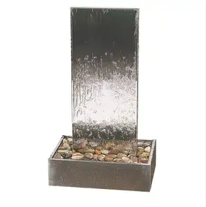 Best sale 304 stainless steel waterfall indoor fountain outside water fountain for outdoor garden