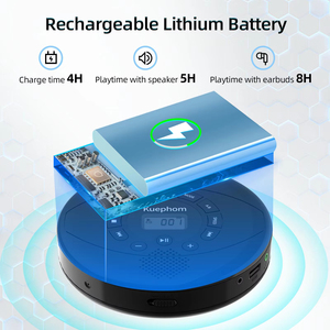 Reproductor de CD Portátil Personalizado de Fábrica, Repetición A-B, Velocidad Variable, Pantalla LCD, Recargable, para Aprendizaje de Inglés, Uso en Casa y Auto - Product Image 6