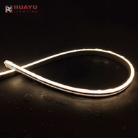 Bande LED néon double ultra-mince NS0410 CCT, dimensions personnalisables, style minimaliste, pour projets de décoration et de mise en valeur commerciale