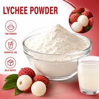 Longbio Vente en gros de poudre de jus de litchi de haute qualité, poudre de litchi solide