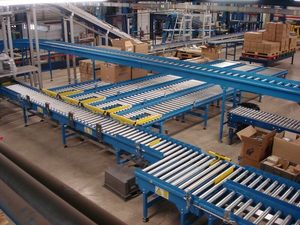Heavy-Duty ngành công nghiệp Powered Pallet xử lý Con lăn băng tải hệ thống, Pallet chuỗi ổ đĩa Con lăn sống băng tải - Product Image 3