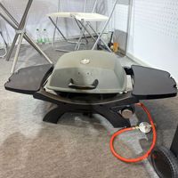Barbecue portable YUESHEN personnalisé, petit barbecue au charbon de bois, mini barbecue pliable pour le camping en plein air, barbecue familial, moulage sous pression