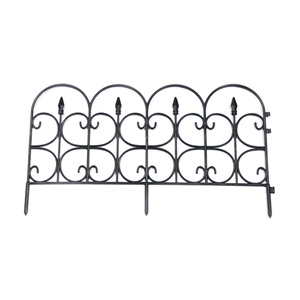 Vallas Para <span class=keywords><strong>Jardin</strong></span> Jardín Cercado de plástico pequeño Jardines <span class=keywords><strong>Valla</strong></span> de Casa Negra para casa de playa - Product Image 1