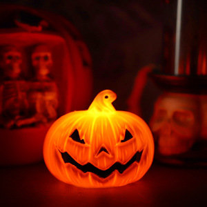 Nouvelle décoration de fête d'Halloween Orange LED <span class=keywords><strong>citrouille</strong></span> petit sourire citrouilles décorations d'Halloween - Product Image 4