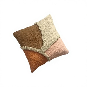 Tufted Boho Cushion Cover By <b>Indian</b> Textiles H/L Handwoven Decorative <b>Throw</b> Pillow Luxury Boho Pillow - Product Image 1
