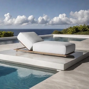 <span class=keywords><strong>Tumbona</strong></span> <span class=keywords><strong>de</strong></span> Playa para Piscina, Muebles <span class=keywords><strong>de</strong></span> Exterior para Hotel, <span class=keywords><strong>de</strong></span> Teca con Cojín Grueso, Más Vendida - Product Image 2