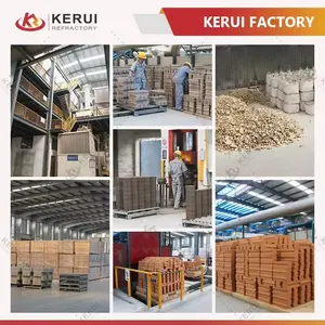KERUI 내화 원료 알루미늄 보크사이트 분말 가격 높은 알루미나 소성 보크사이트 광석 판매