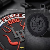 Parche de Goma PVC Táctico Suave al por Mayor, Cualquier Tamaño y Forma Personalizada, Emblema Impermeable para Mochilas y Uniformes de Exterior