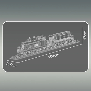 Mould King 12052 <span class=keywords><strong>Train</strong></span> technique, locomotive diesel SW1200, blocs de construction, modè<span class=keywords><strong>le</strong></span> de locomotive RC, briques, cadeau de Noël pour enfant - Product Image 6