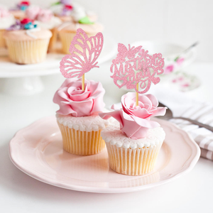 Adornos de Papel para Cupcakes del Día de la Madre, Decoración para Pastel del Día de la Madre - Product Image 2