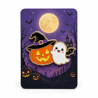 En gros, Pin's en émail souple personnalisé pour Halloween, motifs Citrouille, Jack O'Lantern, Chapeau de sorcière, Aile de chauve-souris, Fantôme, Broche, Pin's de revers, Cadeau