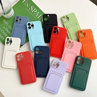 Coque de téléphone portable S21 2025 anti-chute en TPU, étanche, avec porte-cartes souple intégré