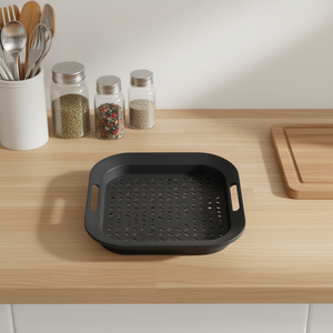 <b>Tray</b> 3 Assorted Designs Storage <b>Tray</b> With Handles For <b>Kitchen</b> Organization - Product Image 3