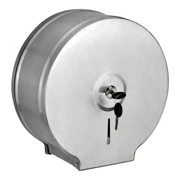 工業用ジャンボペーパーロールディスペンサー防水ロック可能なステンレス鋼大容量バスルームペーパーディスペンサー