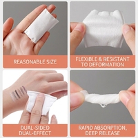 Tampons en coton jetables sans peluches, absorbants, pour le nettoyage du visage, le démaquillage et les soins des ongles, vente en gros