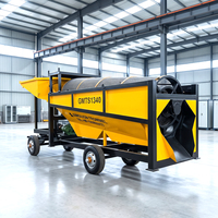Écran à sable mobile stationnaire avec pompe PLC, engrenage et moteur pour l'extraction d'or en rivière, capacité de 30 à 150 TPH, 380V/440V