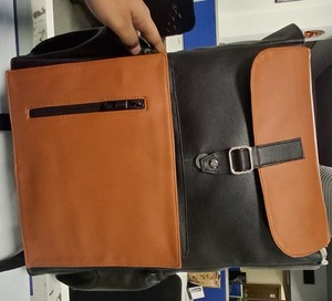 Best Selling Premium Finish Unisex Vintage Genuine Leather Portable Summer <b>Backpack</b> with Panelled Softback Travel Design - Product Image 2