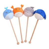 Marteau masseur animal personnalisé peluche en peluche marteau masseur personnalisé bâton animal peluche poupée doux animal masseur marteau