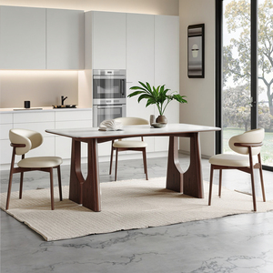 Juego de Mesa de Comedor con Base de Arco de Nogal de Mediados de Siglo, con 6 Sillas, 2025 - Product Image 2