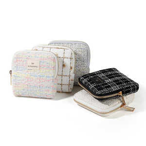 Mini sac de rangement pour bijoux de style carré, personnalisable, de luxe, avec fermeture à glissière, grande capacité, sac d'emballage pour bijoux - Product Image 4